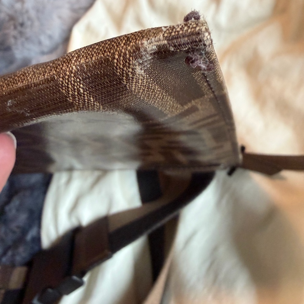 Fendi Brown cross body with Blue and Red Accents - Picture 6 of 11
